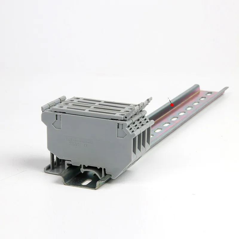 50PCS UK5-HESI UK5RD 4mm2 DIN Rail Screw Clamp Fuse Holder Base Terminal Blocks Connector UK Fuse Accessories