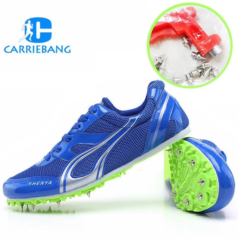 Шипы для обуви легкая обувь с шипами для бега для длинных прыжков сетчатые дышащие мужские кроссовки спортивная обувь