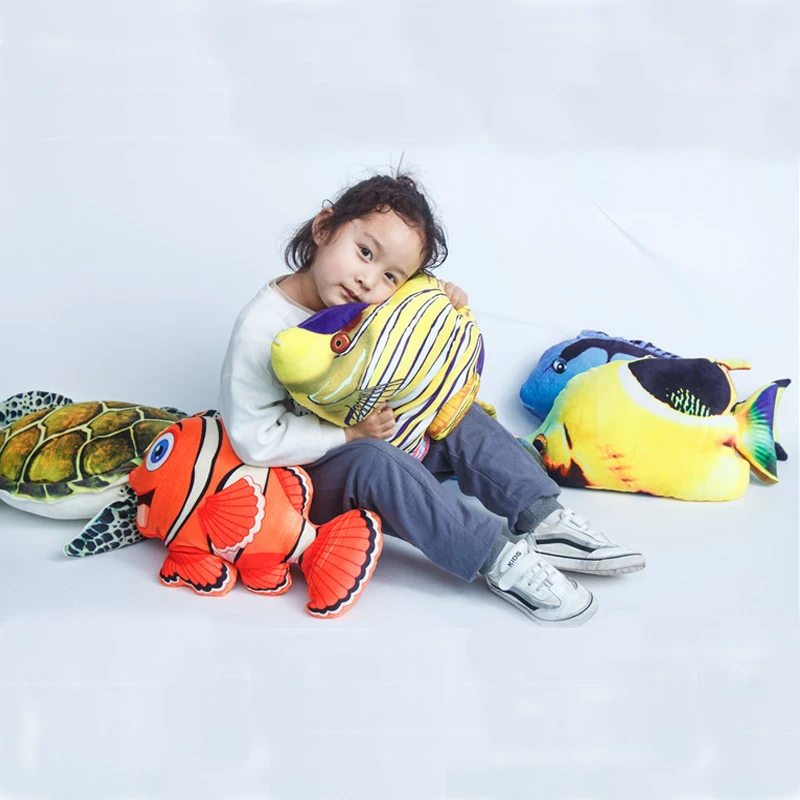 

Simulated Marine Animals Soft Stuffed Toy Sea Turtle Plush Toy Marine Fish Doll Kids Birthday Gift