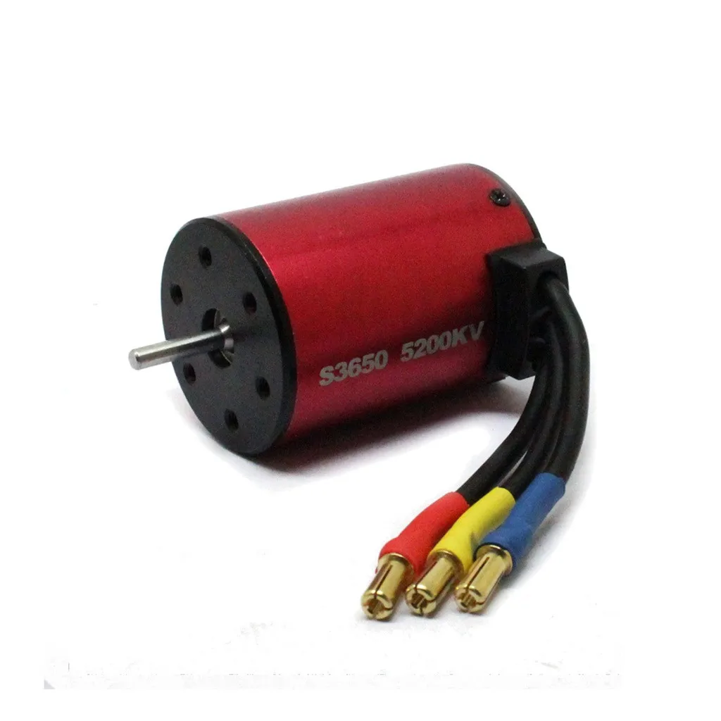 S3650 3900KV 5200KV бесщеточный двигатель + 60A ESC комбинированная программная карта для 1/10