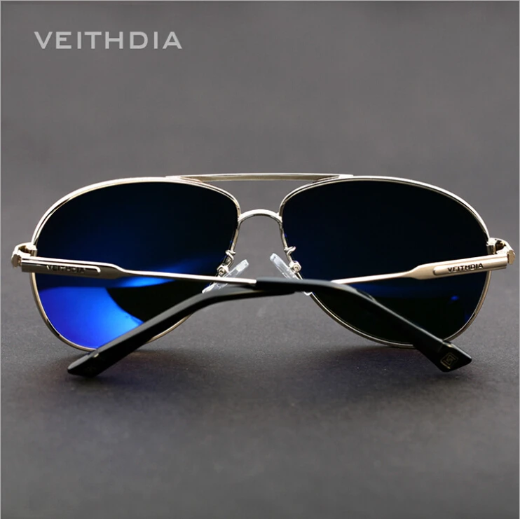 Мужские зеркальные солнцезащитные очки VEITHDIA классические брендовые