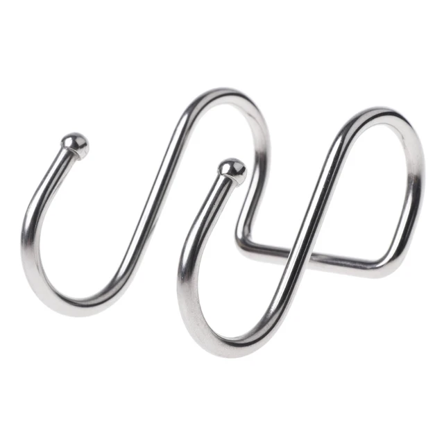 Cheap Home Use Stainless Steel Round S Shaped Dual Hanger Hook Kitchen Cabinet Clothes Storage Kitchen Dual Cloth Hanger Cheap Home Use Stainless Steel Round S Shaped Dual Hanger Hook Kitchen Cabinet Clothes Storage Kitchen Dual Cloth Hanger