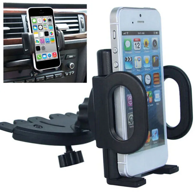 Car CD Player Slot Mount Cradle GPS Tablet Phone Holders Stands For