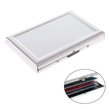 

THINKTHENDO Fashion Popular New Metal Waterproof Business ID Credit Card Wallet Holder Pocket Case Box