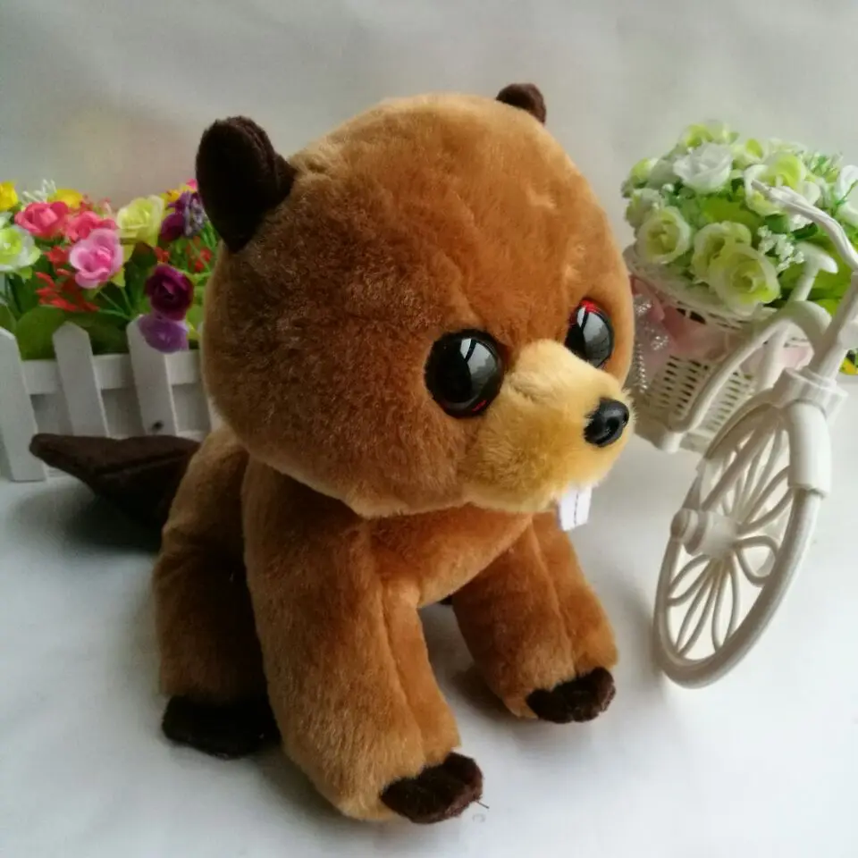 

Richie beaver TY BEANIE BOOS collection 1PC 25CM Stuffed animals plush toys KIDS TOYS Christmas GIFT decoration children toy