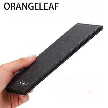 

Luxury Brand Men Slim Wallets Long Men Purse Wallet Male Clutch Leather Ultrathin Wallet Men Business Male Wallet Coin