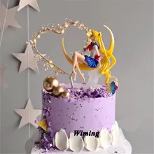 Подарок девушка кекс Toppers детские игрушки дети вечерние товары для украшения торта девушка праздничное украшение для дня рождения торт Топпер