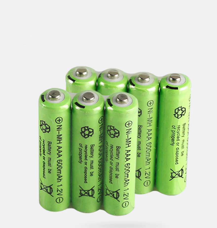 20psc/lot 1.2v 600mah AAA remote control toy rechargeable NI MH rechargeable battery AAA 1.2V