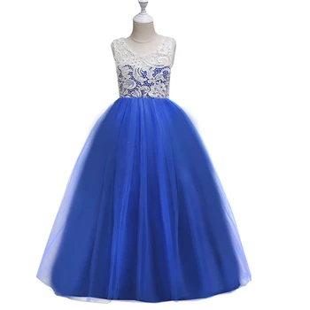 

Baby Girls Party Dress Elegant Girl Long Evening Dress For Wedding Princess Ball Gown Kids Dresses For Teen Girls Clothes