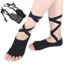 1 пара женские анти полосатая повязка хлопок спортивные носки для йоги вентиляция Пилатес пуанты ASD88