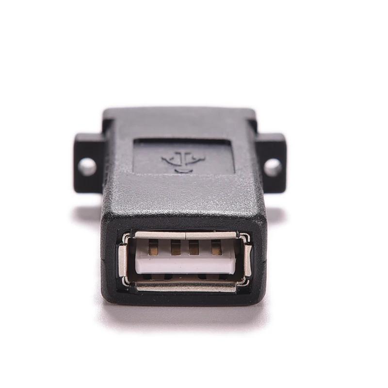 1PC USB 2.0 Female to Female Socket Panel Mount Adapter Socket Wall Plate Plug Standard USB 2.0 Female Coupler Cord Connector