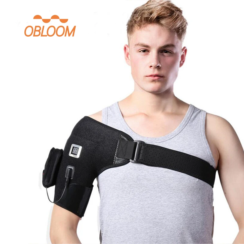 

Electric Heating Shoulder Protector Brace Belt Adjustable Neoprene Single Shoulder Support Hot Cold Therapy Wrap Pad Back Guard