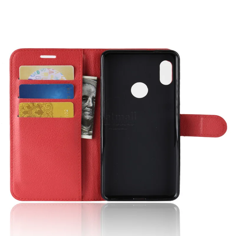 Роскошный флип чехол из искусственной кожи для Xiaomi Redmi Note 5 pro кошелек с подставкой