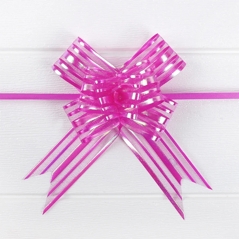 

Candy Box DIY Present packing Bowknot 10pcs Pull Ribbons Bow Flower Gift Wrap Decoration for Wedding Events Birthday Christmas