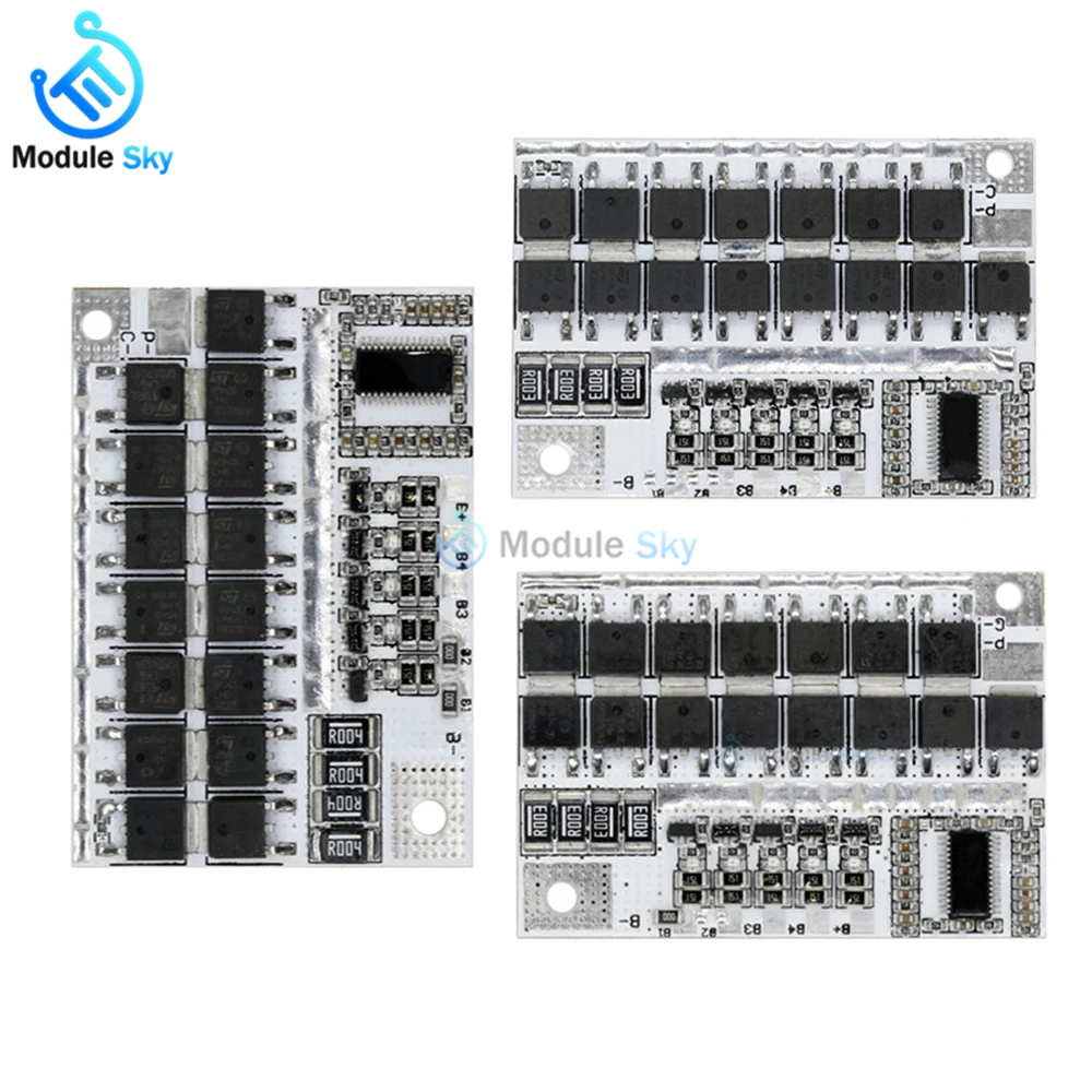 

BMS 3S 4S 5S 12V 16.8V 21V 100A 18650 Lithium Battery Protection Charge Board 18650 Rechargeable Battery PCB BMS Board