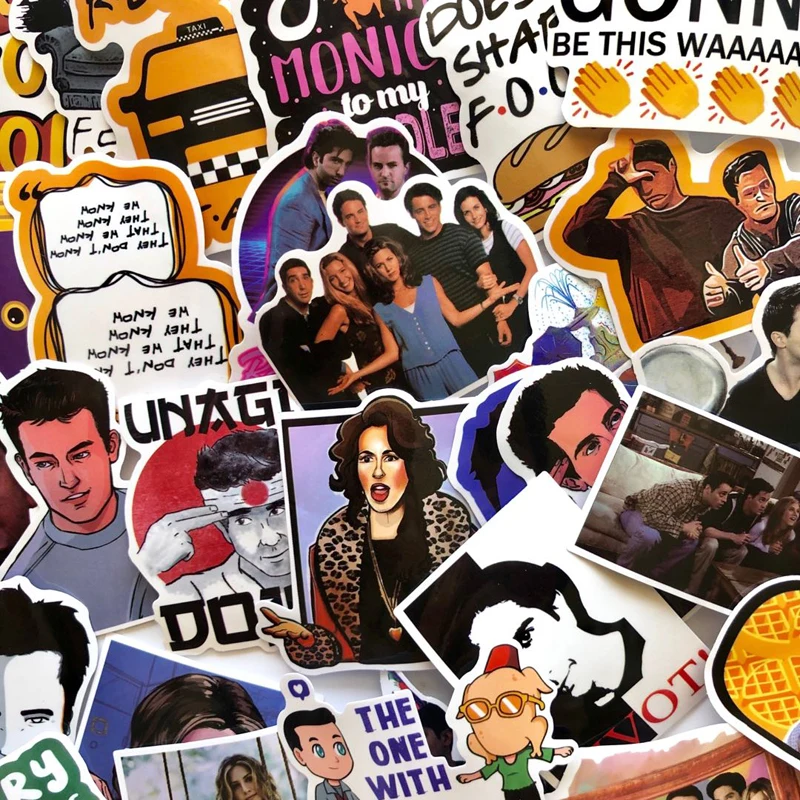 

100PCS Friends tv show funny toy Kids Toy fans gift decoration Sticker for DIY scrapbooking album Luggage Laptop Phone Stickers