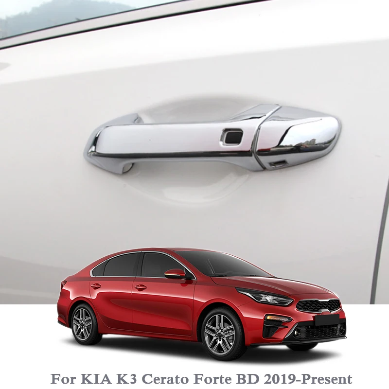 4 шт. автомобильный Стайлинг для KIA K3 Cerato Forte BD Автомобильная ABS дверная ручка декоративная крышка отделка с блестками протектор внешние аксессуары