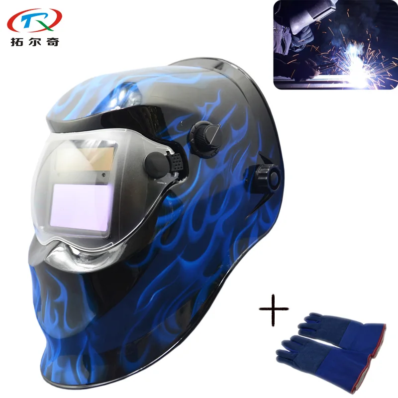 Blue Flame Welding Hemet Auto Darkening Filter Lens Tig Mig Mma Arc Argon Plasma Cutting