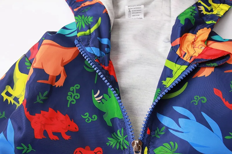 CROAL CHERIE  Cotton Jacket For Kids Boys Windbreaker Cartoon Dinosaur 2019 Autumn Children Coat For Girls Kids Clothes 80-130cm (10)