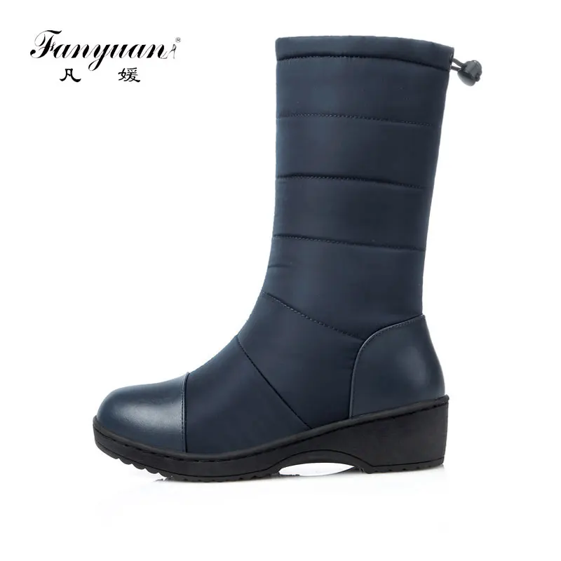 

Fanyuan Fashion Women Boots Female Slip on Winter Ankle Boots Shoes Down Wedges Snow Boots Ladies Shoes Woman Warm Botas Mujer