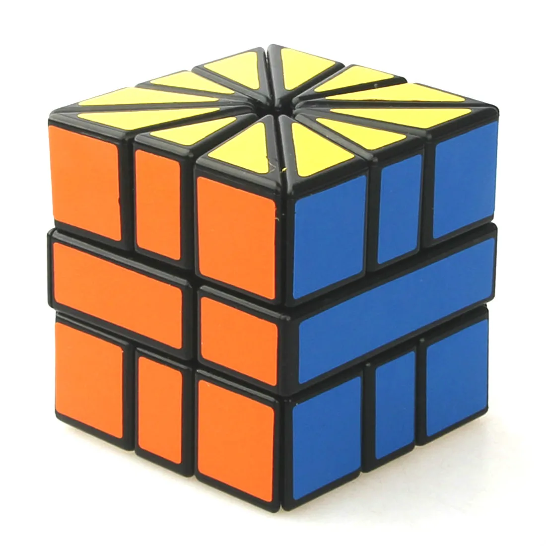 Кубик cubetвит необычной формы черный и белый квадрат II SQ2 3x3x3 скоростной кубик