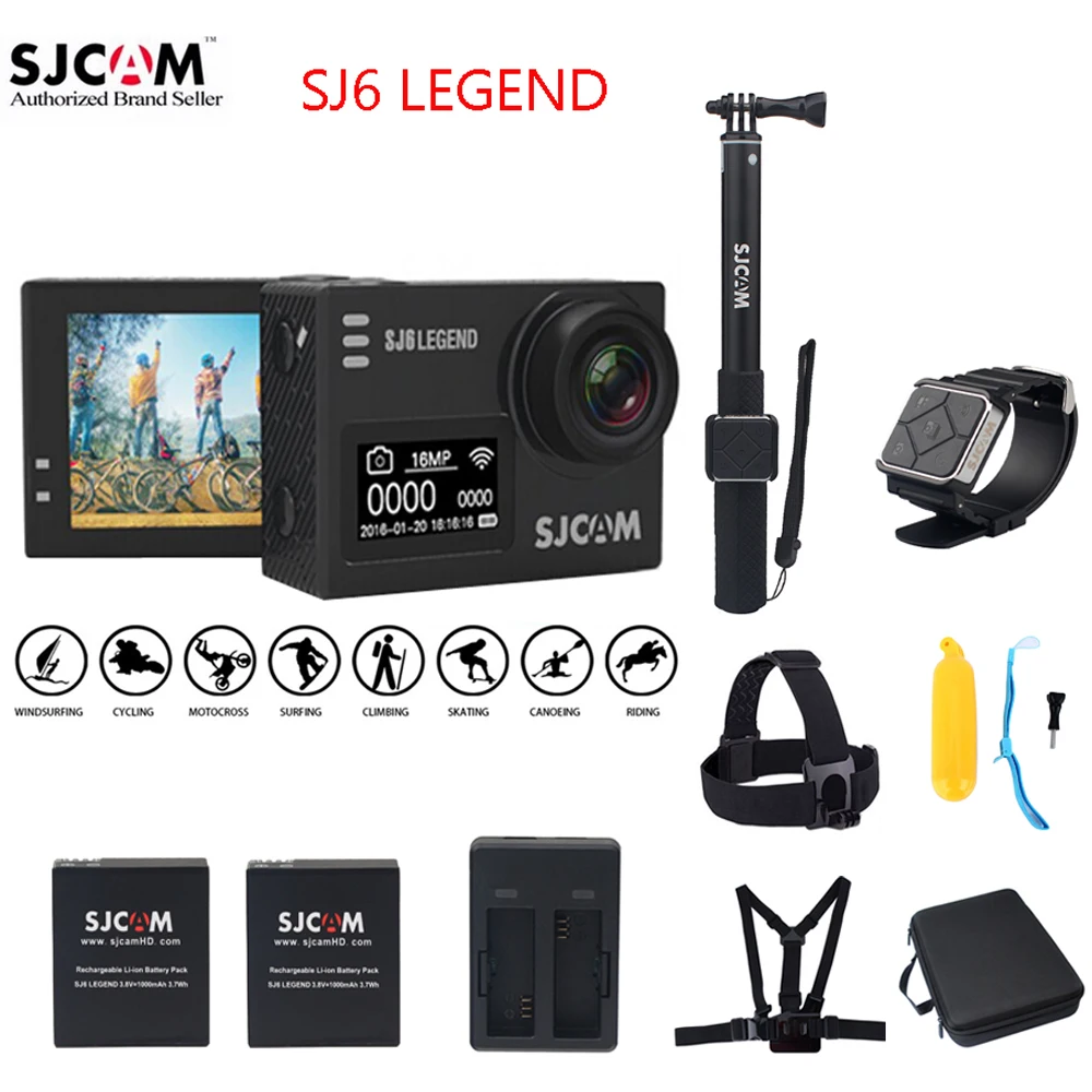 100 Original SJCAM SJ6 LEGEND 2 0 Touch Screen 4K Support Remote 30M Waterproof Diving Sports