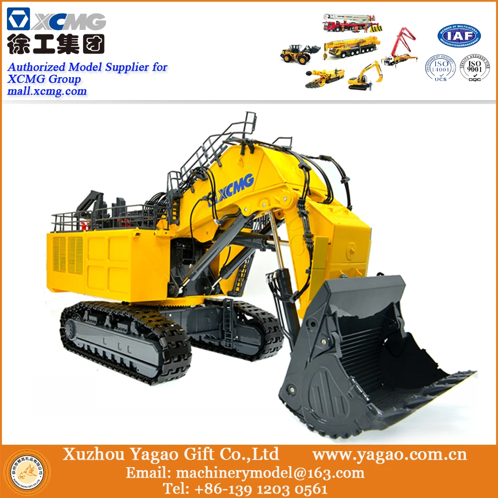 Новый пусковой экскаватор XCMG XE7000 Реплика 700 тонн коллекция строительная модель