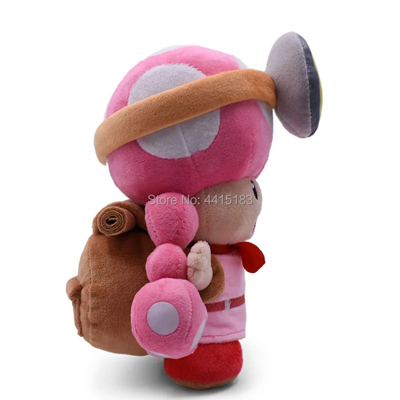 Аниме Super Mario Bros Toadette Peluche рюкзак искатель сокровищ Кукла плюшевые мягкие с наполнением, детская игрушка, рождественский подарок