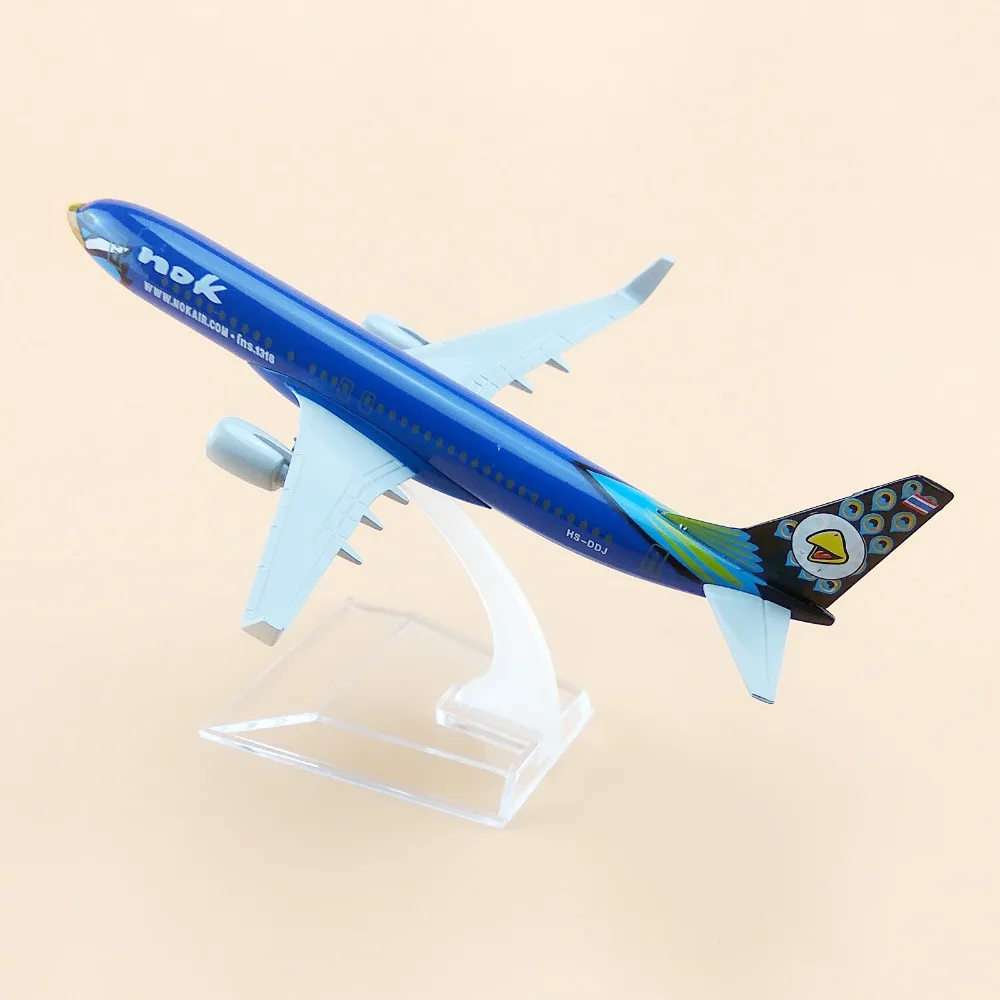 16 см сплав металла синий Тайский NOK B737 Air Airlines Boeing 737 Airways модель самолета Модель w