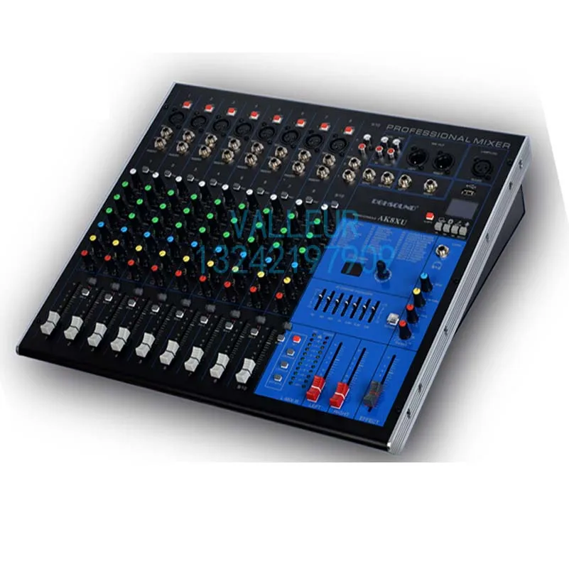 Professional 10 Channel Bluetooth Mixer USB Digital effects 99 DSP