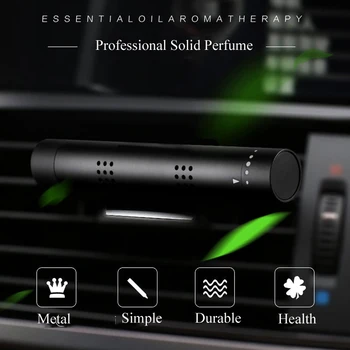 

Auto Truck Aromatherapy Essential Oil Bulk Perfume Car Air Freshener Vent Fitting Solid Perfume Vent Diffuser 3 Free Aroma Stick