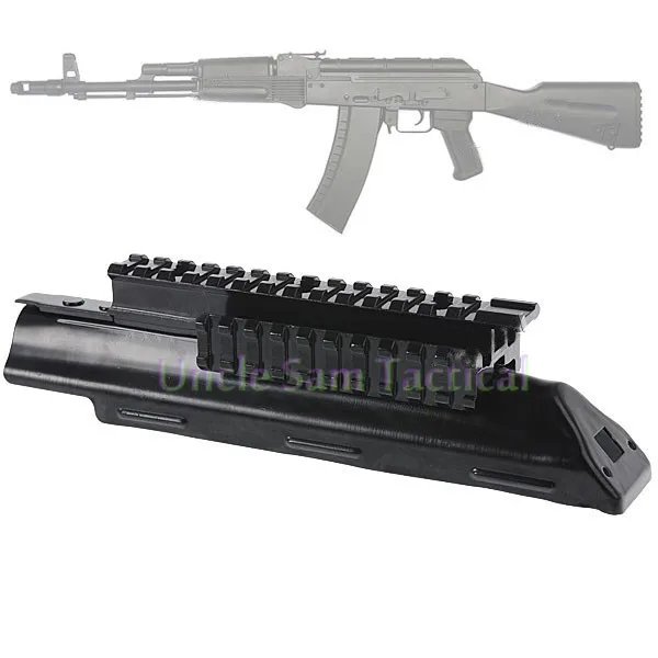 Tactical steel Tri-Rail Top Mount Cover AK47 приемник с тройным Пикатинни и Вивер рельсы HuntingTop крепление системы Крышка для АКС