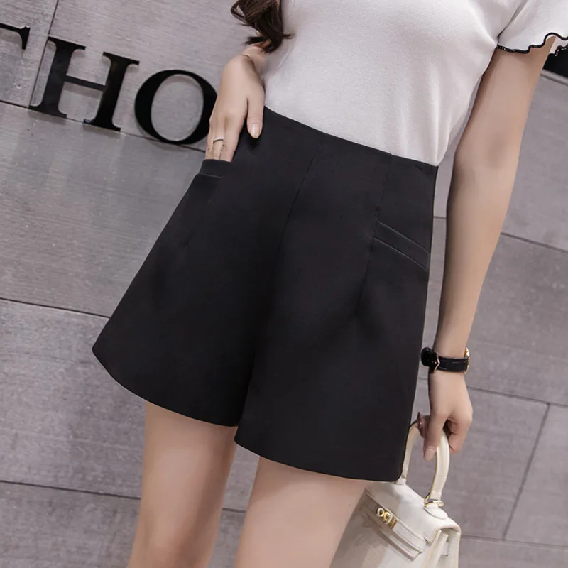 

2018 Summer Wide Leg Shorts Women Fashion Casual Short Trousers Women Sexy High Waist Shorts Ladies Short Feminino Plus Sizes