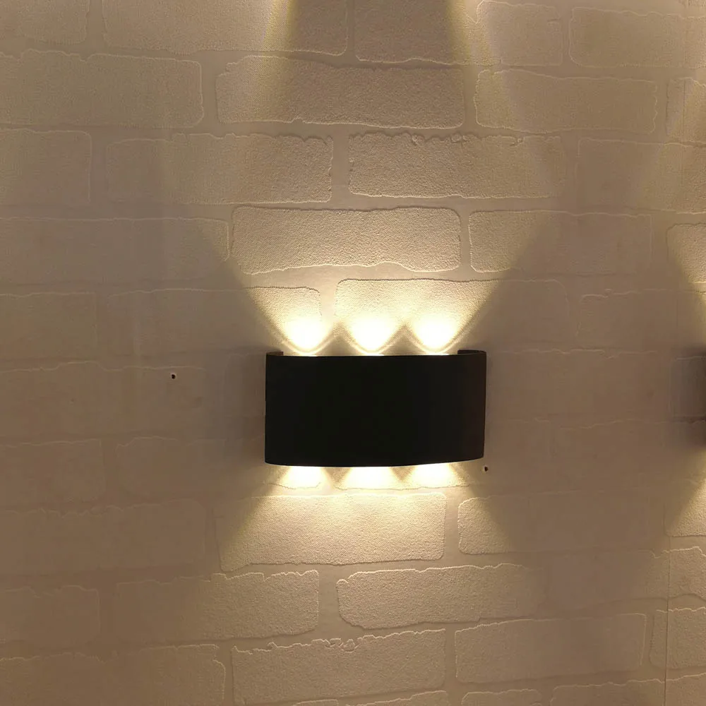 Black White housing LED Outdoor lamp Waterproof IP65 LED Wall light porch light Up and Down lamp 6W 10W Modern 110V 220V 240V