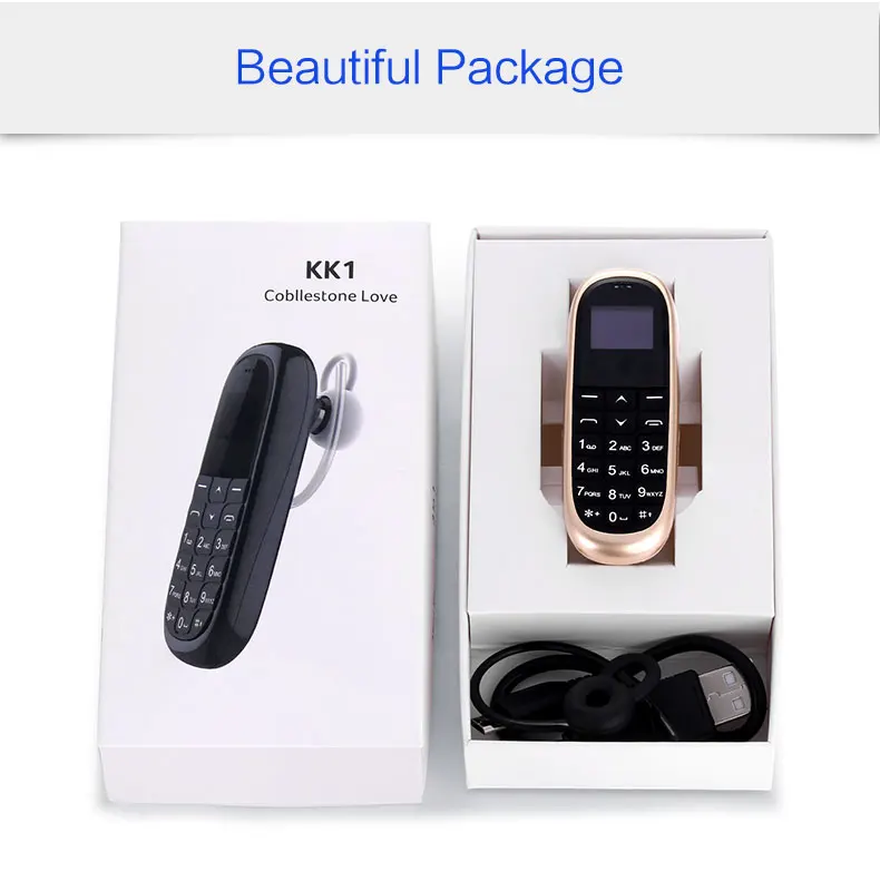 Mini Emergency unlock CellPhone kids mobile Wireless earphone Bluetooth Headphone Dialler support SIM Card hands free Call