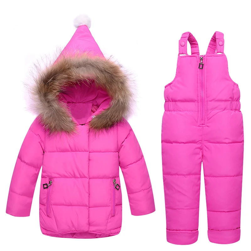 IYEAL/детская одежда для русской зимы; детский лыжный костюм; парка; пуховик+ комбинезон; комплекты одежды для девочек; плотная теплая детская верхняя одежда