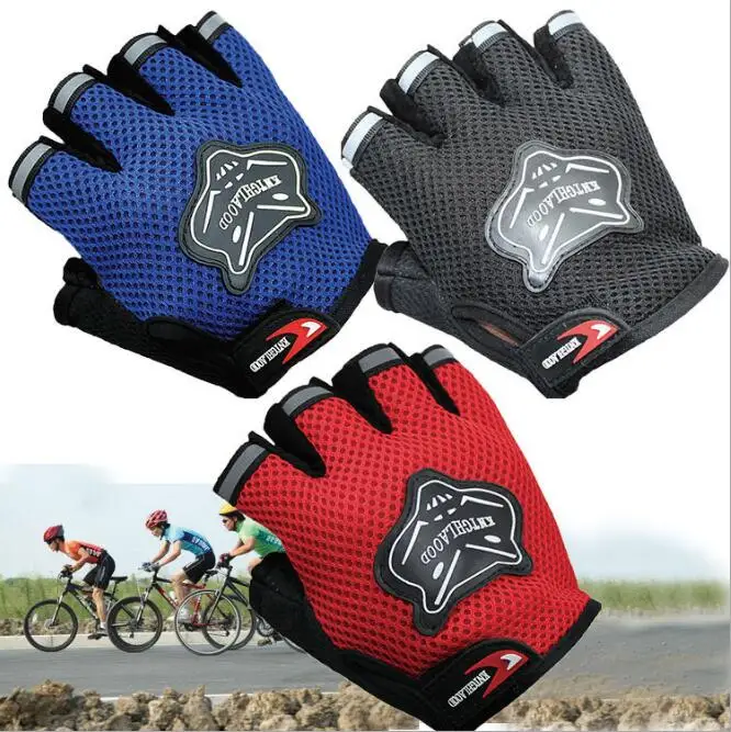 

Unisex Children's Cycling Gloves Non-Slip Mountain Bicycle Breathable Half Finger Gloves Bike Riding Equipment Outdoor Sports