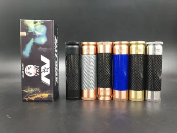 

NEW Arrivals electric cigarette AV FIBER Mechanical Mod red copper/ brass Material fit 510 Thread 18650 Battery vape pen mod