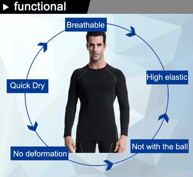 Мужские компрессионные трико для фитнеса, блузка с длинным рукавом, спортивная одежда, спортивный костюм для бега, йоги, бодибилдинга, пробежек, футболки
