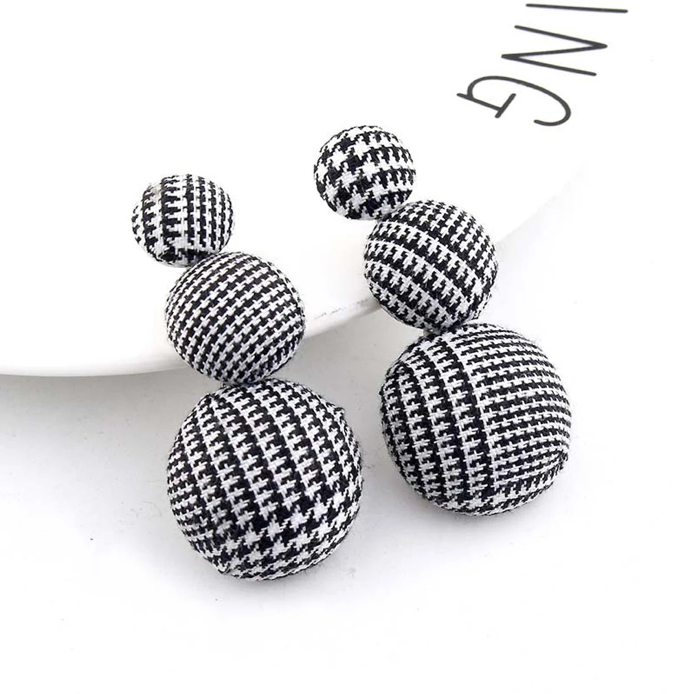 

Geometric Korean Earrings Round Drop Acrylic Simple Designed Fashion Zinc Alloy Dangle Earring For Girls 2019 New Style Jewelry