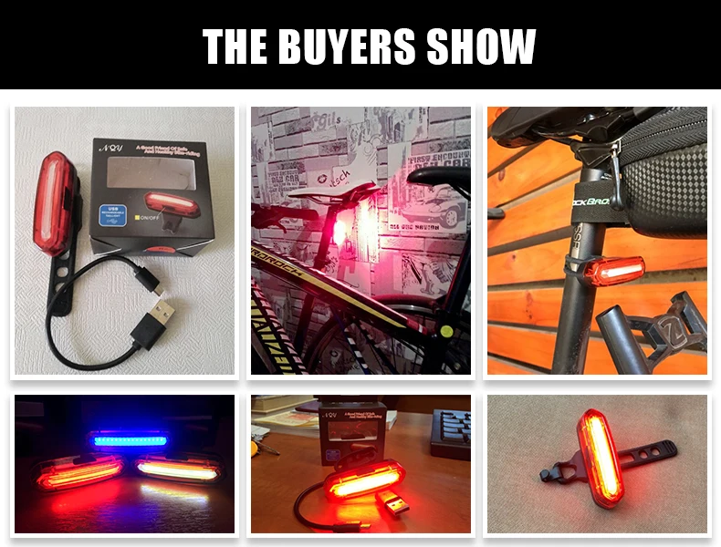 Flash Deal WHEEL UP Bike Tail Light Bicycle Rear light Cycling Tail-lamp Led Light Waterproof MTB USB Rechargeable Polychromatic Taillight 2