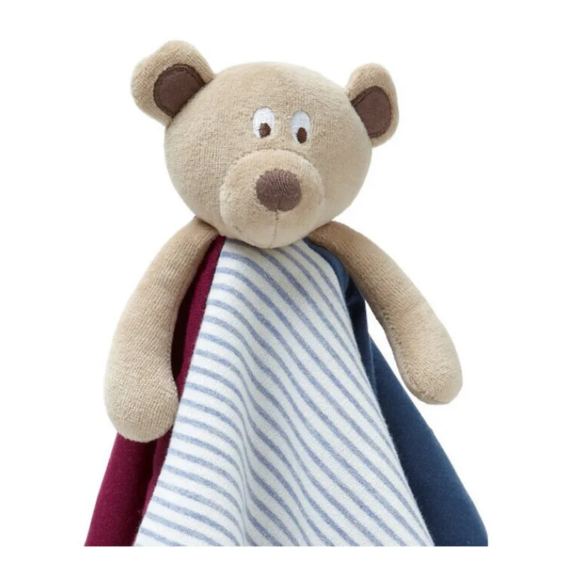 NewBorn Baby Bear Doll Appease Towel Doll Baby Balnket Wiht Ring Teethers Baby Lovely Toys Baby Sleep Towel2