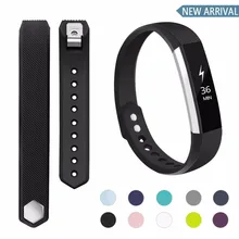

15 Colors Silicone Watchband High Quality Replacement Wrist Band Silicon Strap Clasp For Fitbit Alta HR Smart Wristband Watch