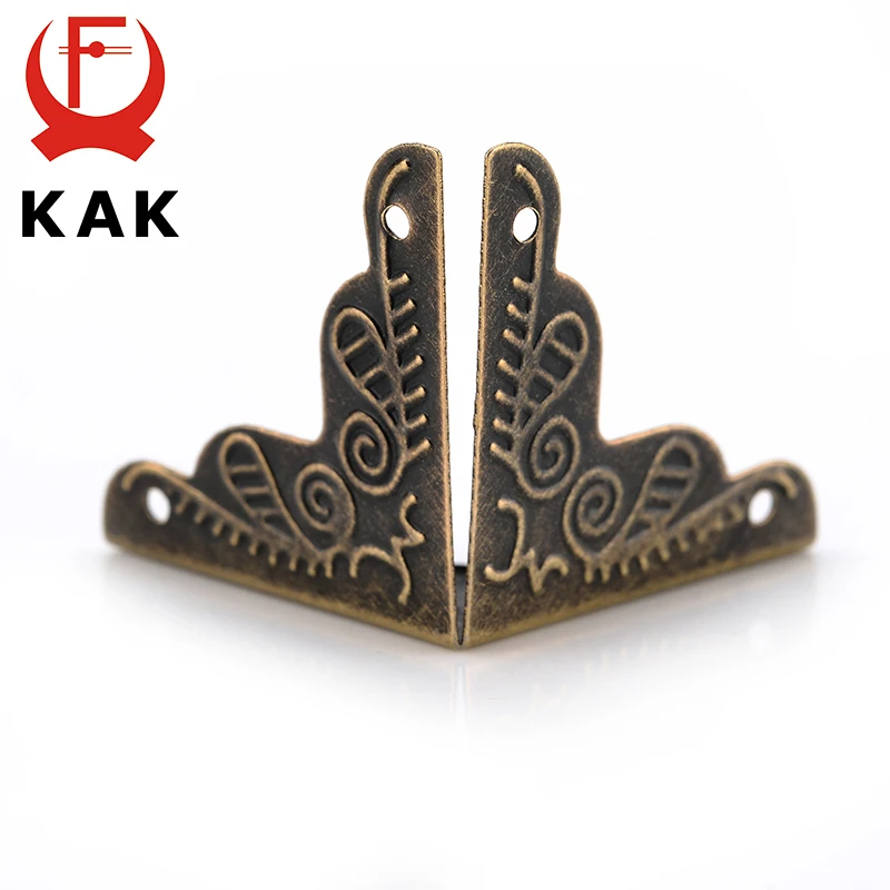 30 unids 2,4x3,6 cm caja de equipaje caja esquinas soportes esquina decorativa para muebles triángulo decorativo ratán tallado Hardware