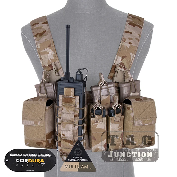 

Emerson D3CR Disruptive Environments Tactical Chest Rig EmersonGear Combat Airsoft Hunting Vest W/ Mag Multi-Purpose Pouches