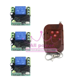 

New 12V 1CH 433MHz Learning Code Receiver Module + Digital Wireless Remote Control Switches