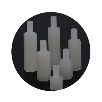 

100Pcs M2.5*18/20/25mm+5 Male Nylon Hexagonal Cylindrical Pillars Nuts Bolt