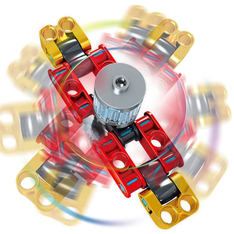 For Sale 1 Pcs Colorful Educational Toys Plastic Hand Finger Fidget Block Brick Spinner In Building 2