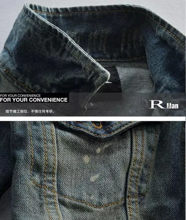 Denim Jacket Men Slim fit Vintage Mens Jacket and Coat High Quality Fashion Casual Jeans Jackets 2016 New Outdoor Jeans Clothing (6)