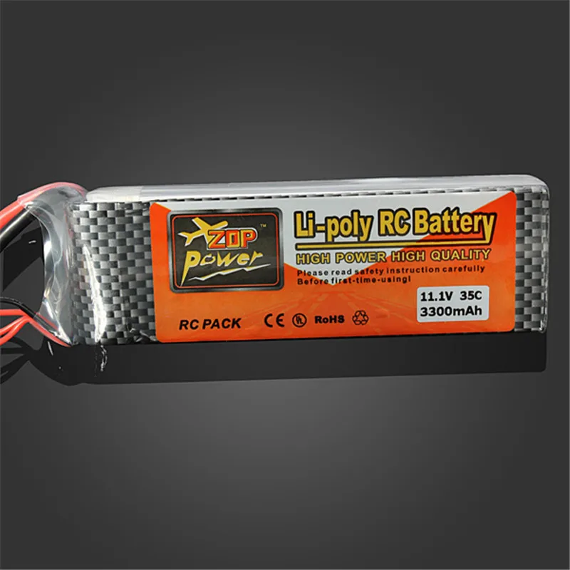 

High Quality Rechargeable ZOP Power 11.1V 3300MAH 3S 35C Lipo Battery XT60 Plug